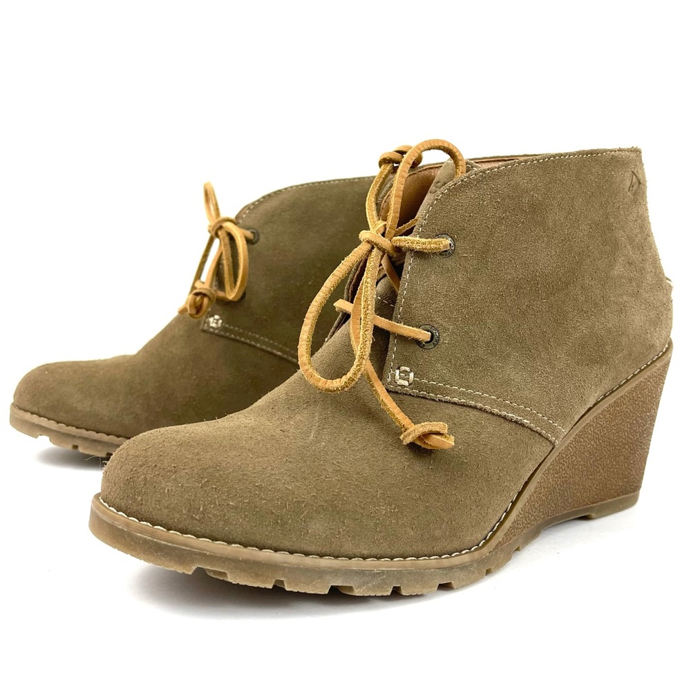 Sperry Top Sider Harlow Suede Wedge Ankle Bootie